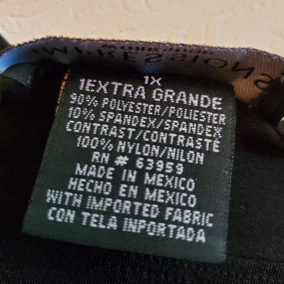 IMPRESSIONS Black Sleeveless Maxi Dress, Size 1X - Picture 4 of 7